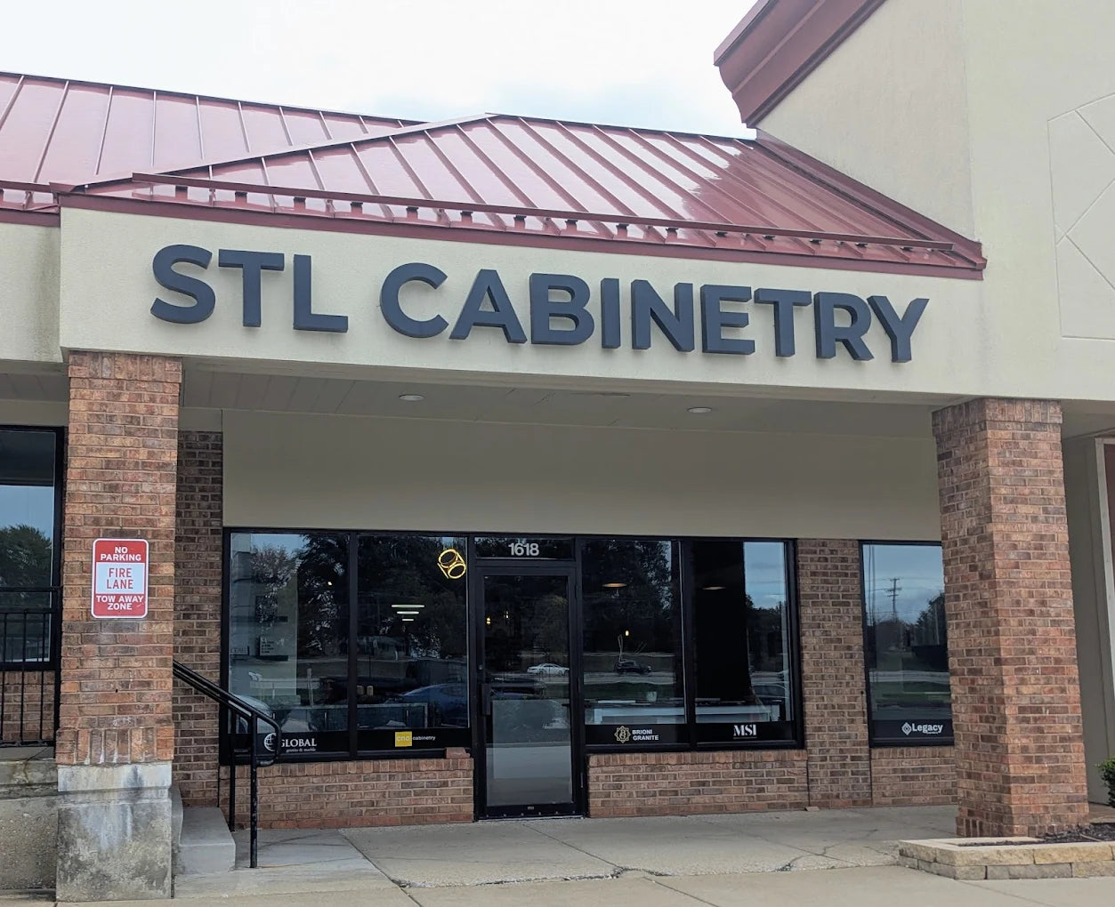 The storefront. Eighteen years vacant before we signed the lease.