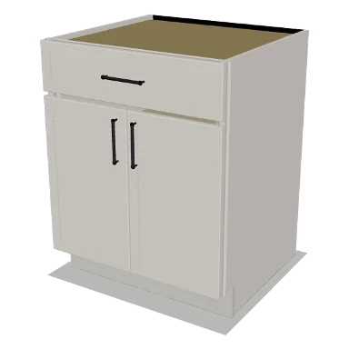 B27 cabinet in Micro Shaker Off White