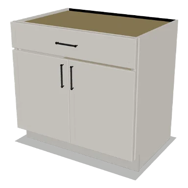B36 cabinet in Micro Shaker Off White