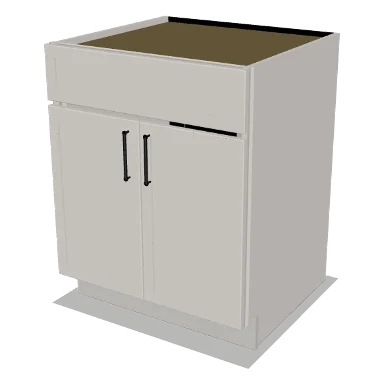 SB27 cabinet in Micro Shaker Off White