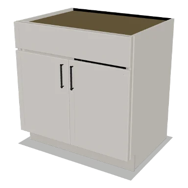 SB33 cabinet in Micro Shaker Off White