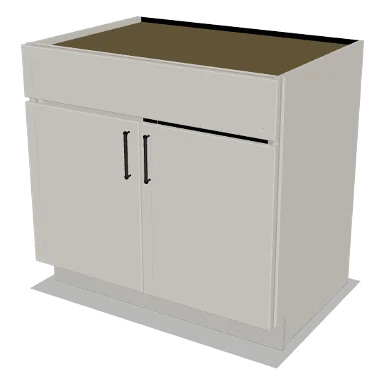 SB36 cabinet in Micro Shaker Off White