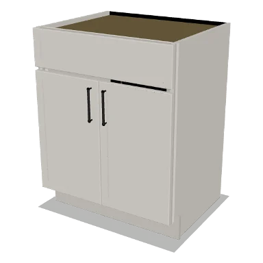 VSB27 cabinet in Micro Shaker Off White