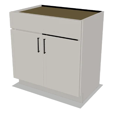 VSB33 cabinet in Micro Shaker Off White