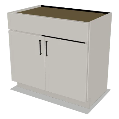 VSB36 cabinet in Micro Shaker Off White