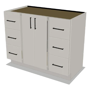 VSDB42 cabinet in Micro Shaker Off White