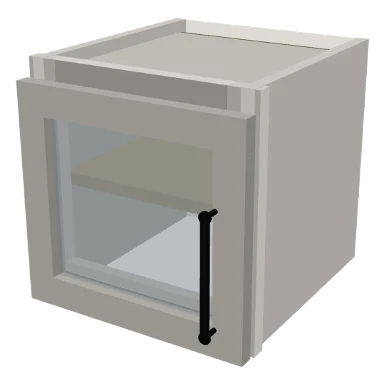 W1212GD cabinet in Micro Shaker Off White