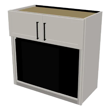 WMO3030 cabinet in Micro Shaker Off White