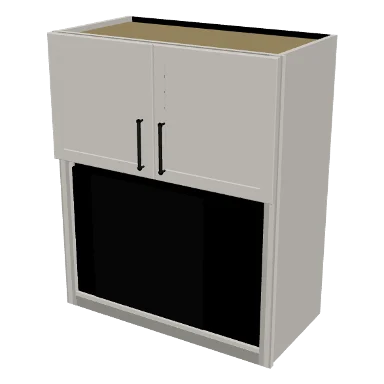 WMO3036 cabinet in Micro Shaker Off White
