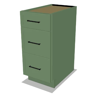 3DB15 cabinet in Micro Shaker Sage Green