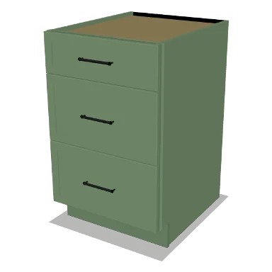 3DB21 cabinet in Micro Shaker Sage Green