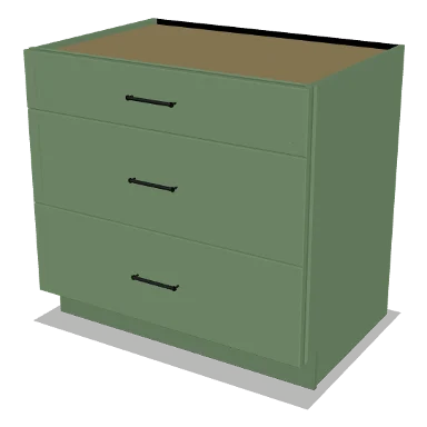 3DB36 cabinet in Micro Shaker Sage Green