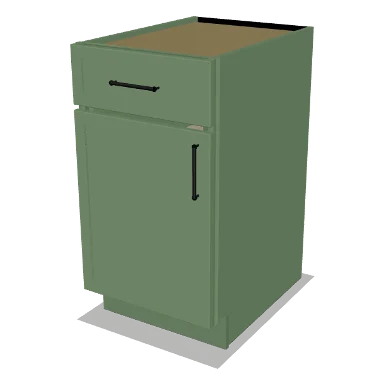 B18 cabinet in Micro Shaker Sage Green