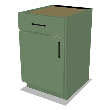 B21 cabinet in Micro Shaker Sage Green