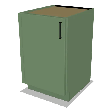 B21FH cabinet in Micro Shaker Sage Green