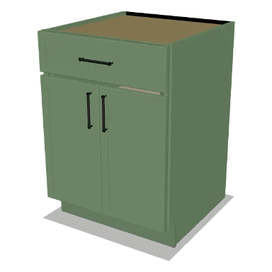 B24 cabinet in Micro Shaker Sage Green