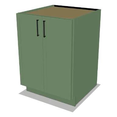 B24FH cabinet in Micro Shaker Sage Green