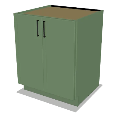 B27FH cabinet in Micro Shaker Sage Green