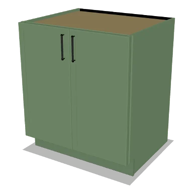 B30FH cabinet in Micro Shaker Sage Green