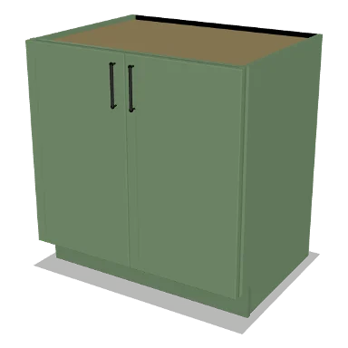 B33FH cabinet in Micro Shaker Sage Green
