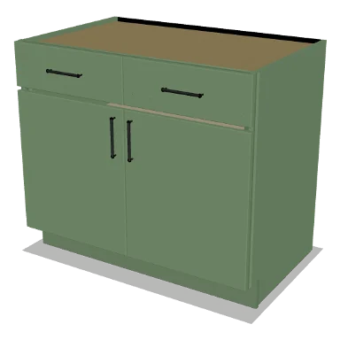 B39 cabinet in Micro Shaker Sage Green