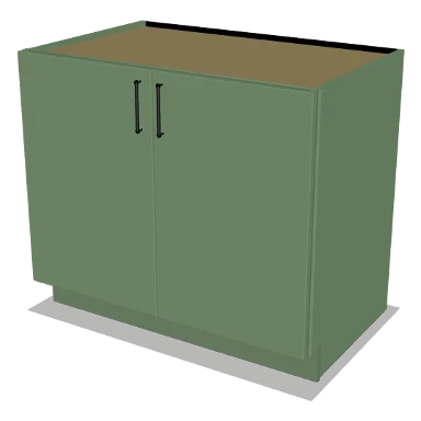 B39FH cabinet in Micro Shaker Sage Green