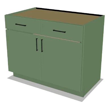 B42 cabinet in Micro Shaker Sage Green