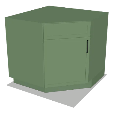 DSB36 cabinet in Micro Shaker Sage Green