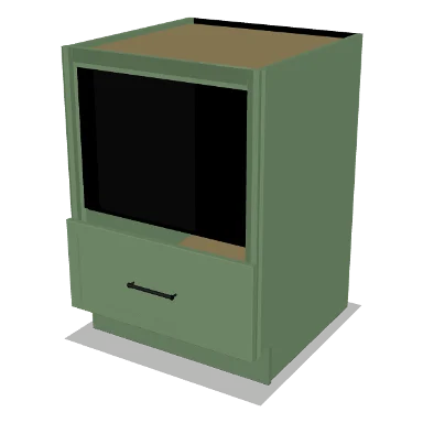 MB24 cabinet in Micro Shaker Sage Green