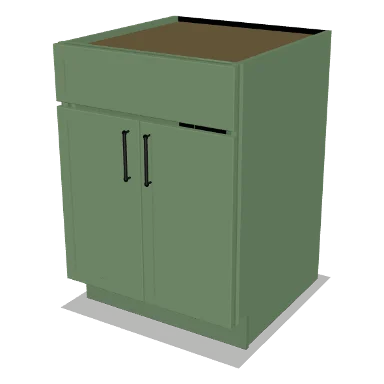 SB24 cabinet in Micro Shaker Sage Green