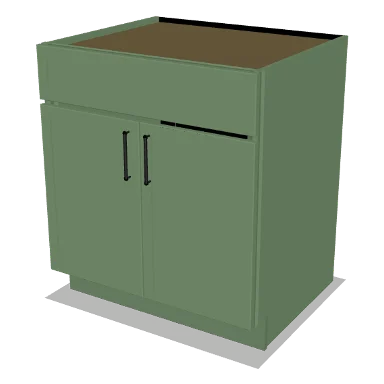 SB30 cabinet in Micro Shaker Sage Green