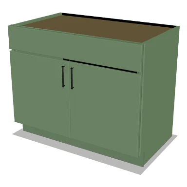 SB42 cabinet in Micro Shaker Sage Green