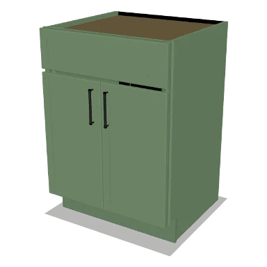 VSB24 cabinet in Micro Shaker Sage Green