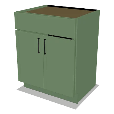 VSB27 cabinet in Micro Shaker Sage Green