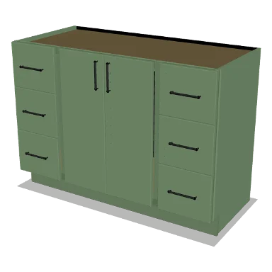 VSDB48 cabinet in Micro Shaker Sage Green