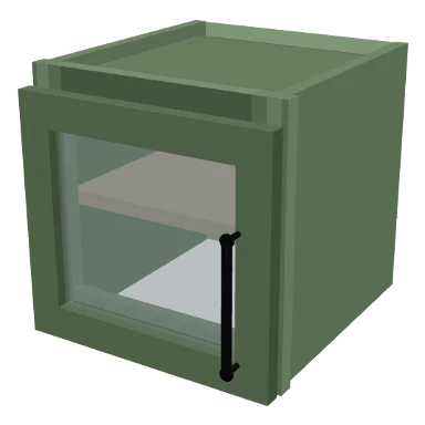 W1212GD cabinet in Micro Shaker Sage Green