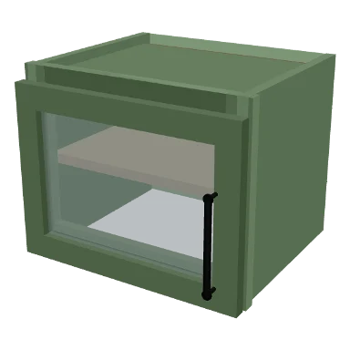 W1512GD cabinet in Micro Shaker Sage Green