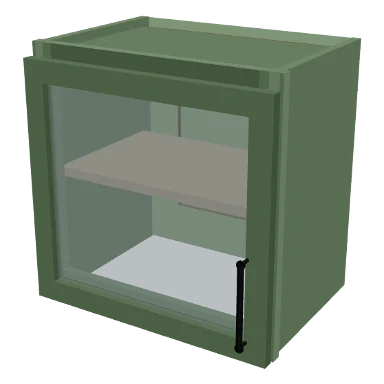 W1818GD cabinet in Micro Shaker Sage Green