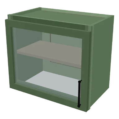 W2118GD cabinet in Micro Shaker Sage Green