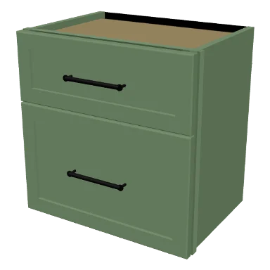 W2D1818 cabinet in Micro Shaker Sage Green