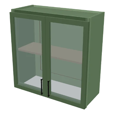 W3030GD cabinet in Micro Shaker Sage Green