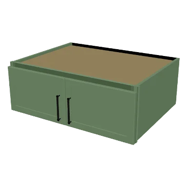 W331224 cabinet in Micro Shaker Sage Green