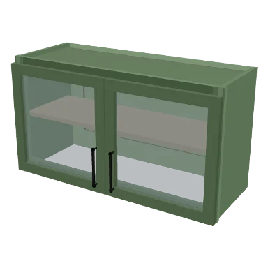 W3318GD cabinet in Micro Shaker Sage Green