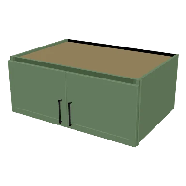 W361524 cabinet in Micro Shaker Sage Green