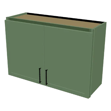 W3624 cabinet in Micro Shaker Sage Green