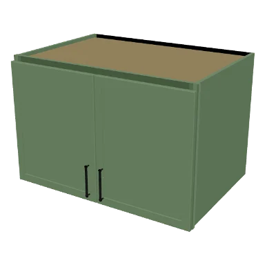 W362424 cabinet in Micro Shaker Sage Green