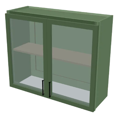 W3630GD cabinet in Micro Shaker Sage Green