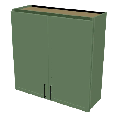 W3636 cabinet in Micro Shaker Sage Green