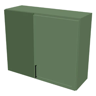 WBC3630 cabinet in Micro Shaker Sage Green