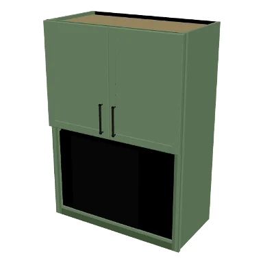 WMO3042 cabinet in Micro Shaker Sage Green
